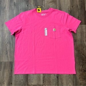 Carhartt Loose Fit Heavyweight Pocket T-shirt Women’s Size XXL (20) Pink